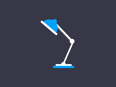 Desk lamp Flat Design