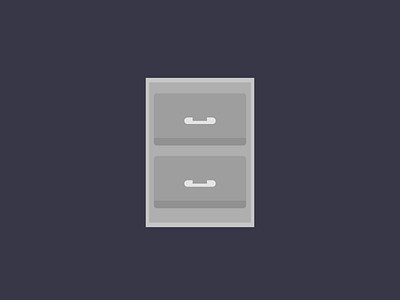 File Cabinet Flat Design