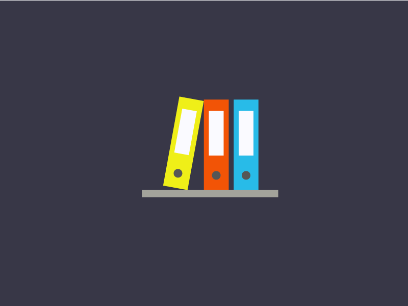archive Flat Design Tutorial branding logo cover book design photoshop ai flat up graphic roll-up icon