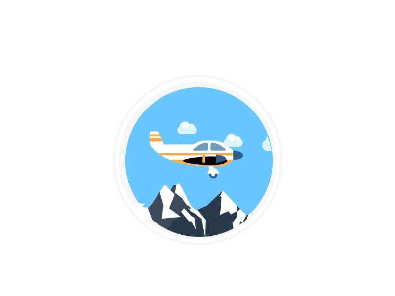 Travel around the world Animation .aep after animation cloud design effects flat gif graphic motion ui ux