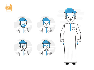 character arab free .aep after animation cloud design effects flat gif graphic motion ui ux