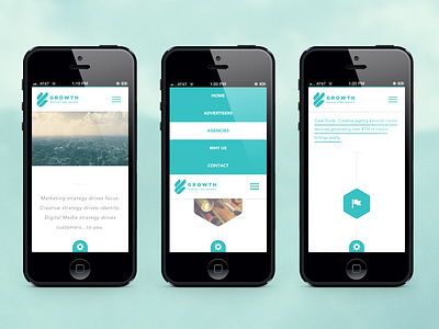 GMW Responsive Web batch css3 masks flat hexagon menu minimal mobile responsive svg ui ux web