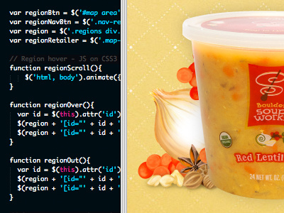 Boulder Soup Works boulder code css css3 css3 animations css3 transitions javascript jquery pages soup sublime text vegetables web website wordpress