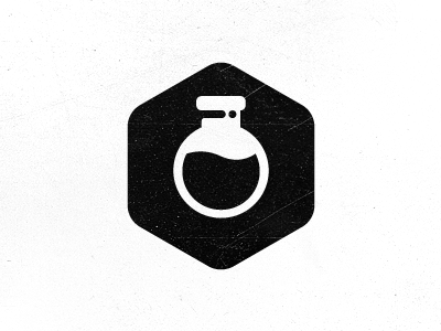 RND Mark beeker bolt branding engineering flask grain logo orbit science texture vector