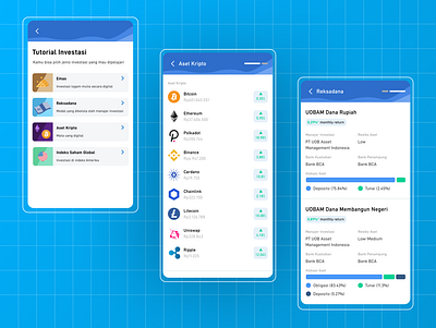 Investment App Tutorial Onboarding crypto invest mobile app design mobile ui stock ui design ux ux design