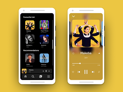 Music Player - UI #003 app clean design mobile music player ui