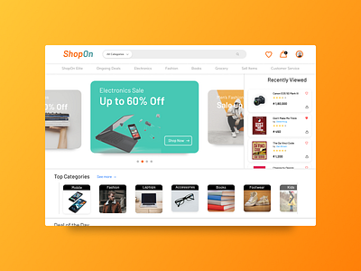 Online Shopping - UI #013 clean design ecommerce flat online page shopping ui website