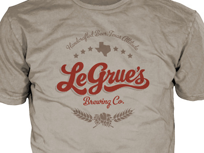 LeGrue's t-shirt beer brand brewery design logo t shirt type typography