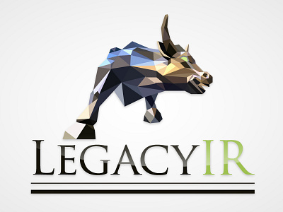 LegacyIR Logo bull logo polygon