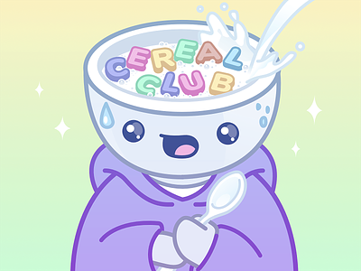 Cereal Club NFT Artwork cereal club character crypto fan art generative illustration nft vector