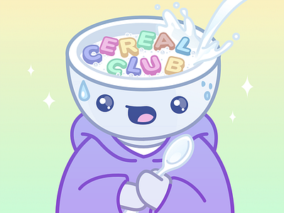 Cereal Club NFT Artwork cereal club character crypto fan art generative illustration nft vector