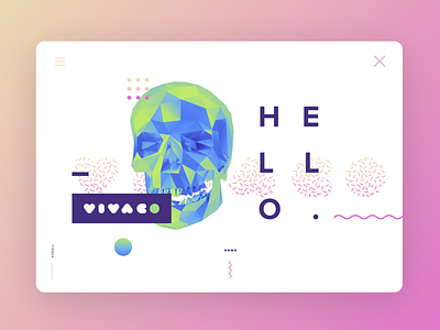 Skull Landing Page concept