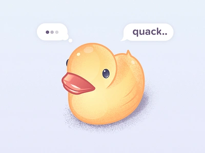 Quack. illustration vector