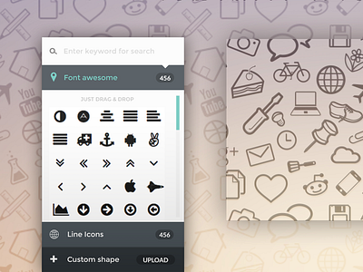 Seamless Icon Pattern Generator - PatternICO design generator glyphs icon icons pattern seamless texture ui ux