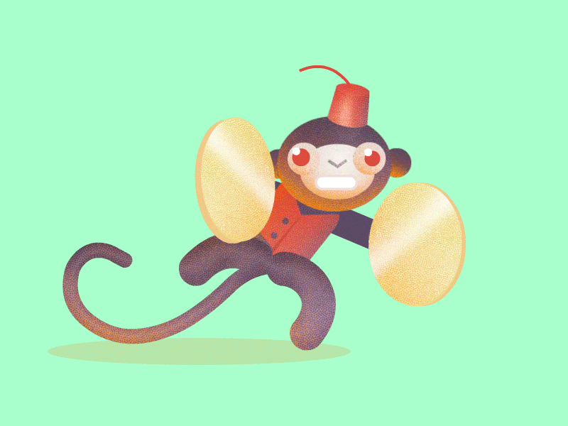 Designer's Mind animation jolly chimp monkey stupid