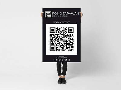 QR Code to my website mock up photo editing photography photoshop