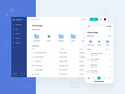 Safecloud – Cloud Storage Web & Mobile Application Design