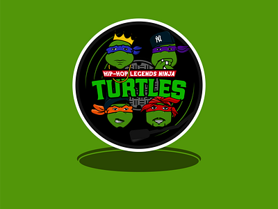 Hip-Hop Legends Ninja Turtles biggie caricature cartoon hip hop illustration illustrator jay z nas ninja turtle ninja turtles nintendo tmnt tupac vector