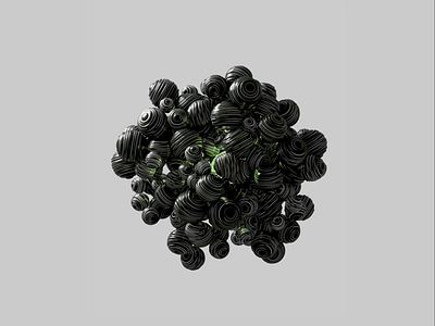 Moon Fruit 3d abstract animation c4d redshift render texture