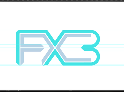 Under Process FXBT designs flat guideline illustrator logo logo design logodesign process under construction vector