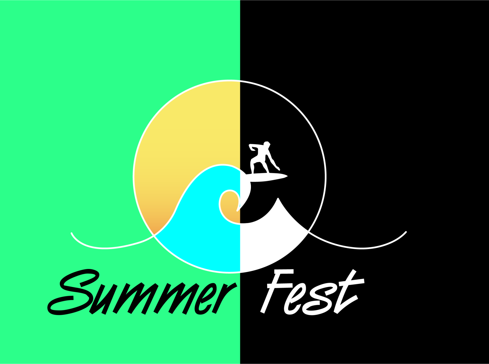 summer festival logo design