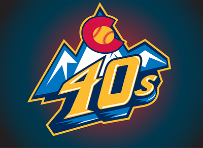 C 40 Team baseball c 40 c 40s illustrator logo logodesign softball team logo teams vector