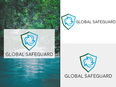 Air Global Safeguard air climate global warming globalwarming guard illustrator logo logodesign safeguard tree water