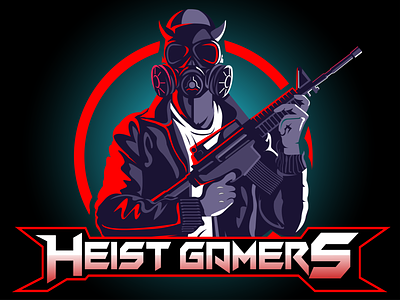 Heist Gaming game gamer games games logo illustrator logo logodesign mascot mascot logo mascotlogo pubg pubg logo pubgmobile vector