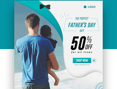 Father's Day Social media Post Design branding creative design fathers day graphic design photoshop psd social media social post ui vector