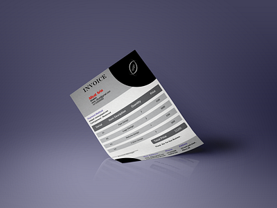 invoice Design illustrator