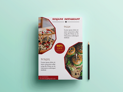 Restaurant Flyer banner design brochure design flyer design illustrator photoshop typography
