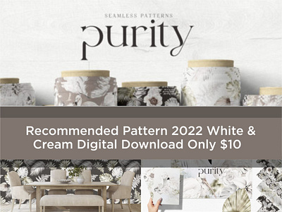 Recommended Pattern 2022 White & Cream Seamless Patterns branding graphic design logo motion graphics ui wall art