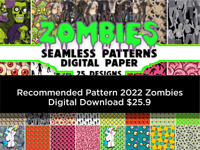 Recommended Patern 2022 Zombies branding graphic design grey logo