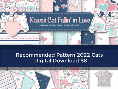 Recommended Pattern 2022 Cats branding graphic design logo ui
