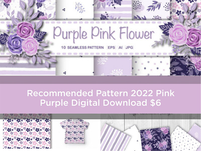 Recommended Pattern 2022 Purple Pink branding fabric. vector illustration graphic design logo ui