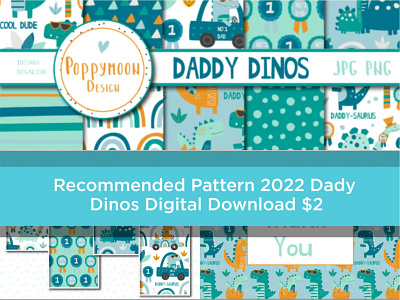 Recommended Pattern 2022 Daddy Dinos branding graphic design invites and much more logo