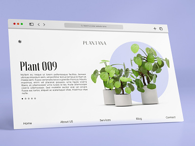 Item Page for a Plant and Gardening Shop Website adobe design ecommerce green item item page landing page online shop plant web design website