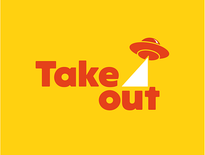 'Take Out' - Logotype lock up branding branding design design fastfood graphicdesgn graphics icon illustrator logo logo design logodesign logotype mark minimal typogaphy ufo vector