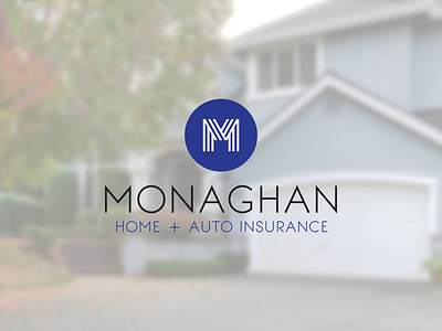 Monaghan Insurance Logo auto insurance branding home insurance identity insurance agency insurance logo logo logo design