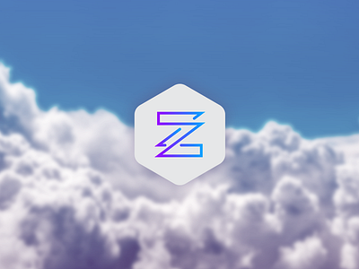 Aviation-focused Technology Logo branding design flat gradient letter logo mark material modern startup technology z