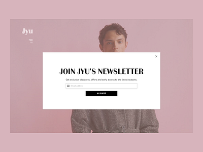 016 - Pop-Up/Overlay clothing dailyui ecommerce fashion form newsletter pop up signup ui ux