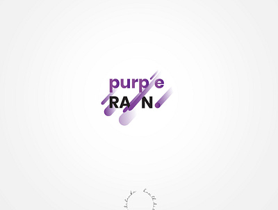 Purple Rain - Logo Design branding branding design design graphic logo modern music purple logo typography