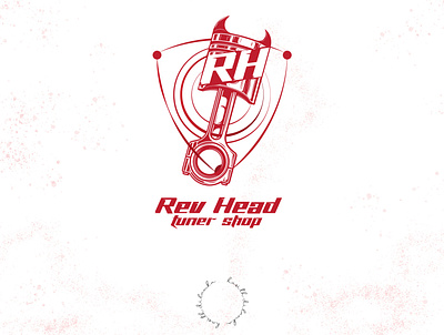 RevHead Tuner Shop automotive logo branding branding design design graphicdesign hello dribbble illustration logo logo design logodesign logos modern vector