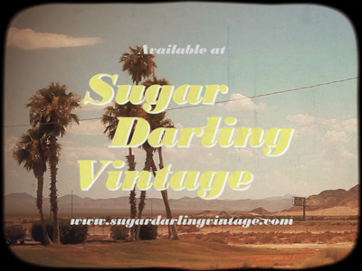 Sugar Darling Vintage 70s summer titles typography video vintage
