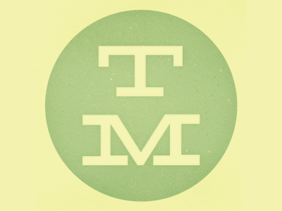 TM grunge logo texture vintage
