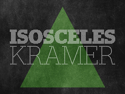 Isosceles Kramer quote sci fi seinfeld texture triangle vintage