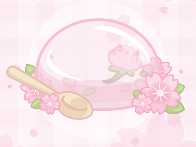 🌸 Cherry blossom Raindrop cake 🌸