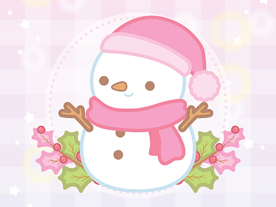 ❄️ Cute Snowman Illustration ❄️ art christmas cute cute art illustration illustrator snow snowman