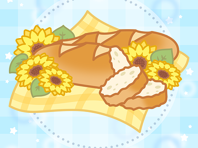Summer Picnic - Sandwich Baguette 🌻 bread kawaii sandwich