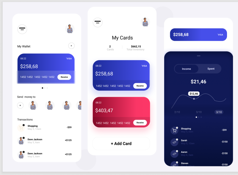 Bank Wallet by Amoko Grace on Dribbble